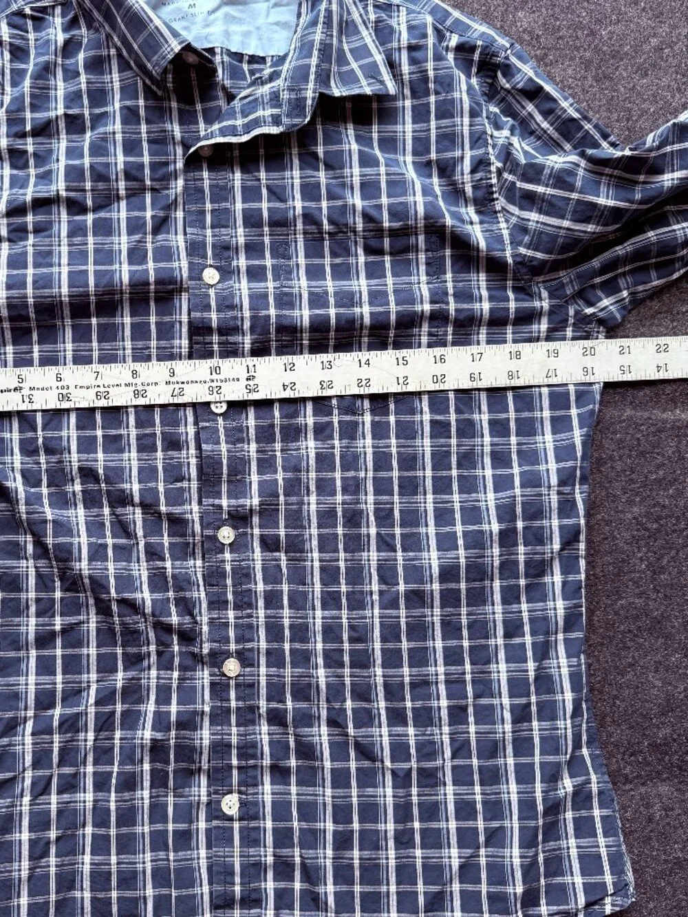 Banana Republic Grant Slim Fit Plaid Shirt Medium